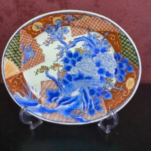 Grande Prato Decorativo em Porcelana Japonesa Imari