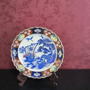 Prato Decorativo Japonês em Porcelana Imari – Navio Takarabune