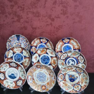Coleção de Pratos Japoneses em Porcelana Imari