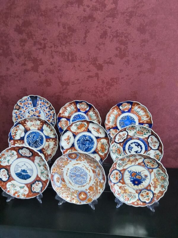 Coleção de Pratos Japoneses em Porcelana Imari