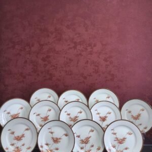 Conjunto de Pratos Japoneses em Porcelana Kutani