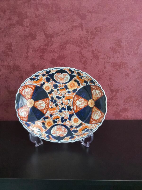 Travessa Oval Japonesa em Porcelana Imari