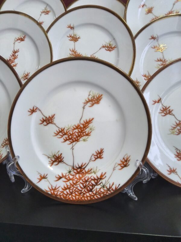 Conjunto de Pratos Japoneses em Porcelana Kutani