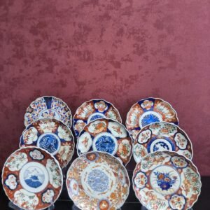 Coleção de Pratos Japoneses em Porcelana Imari