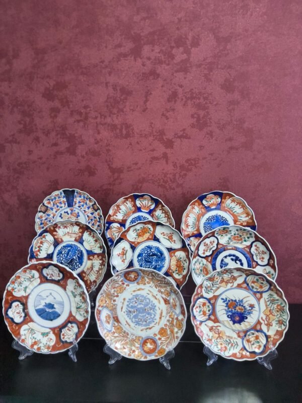 Coleção de Pratos Japoneses em Porcelana Imari