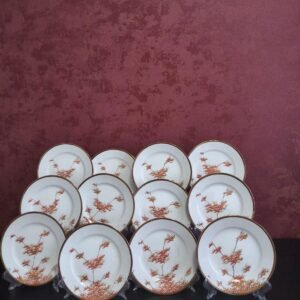 Conjunto de Pratos Japoneses em Porcelana Kutani