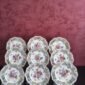 Conjunto de 9 Pratos Schumann Bavaria Chateau Dresden