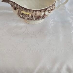Aparelho de Jantar Inglês em Faiança Transferware Marrom