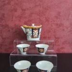 Conjunto de Chá Japonês em Porcelana Imari