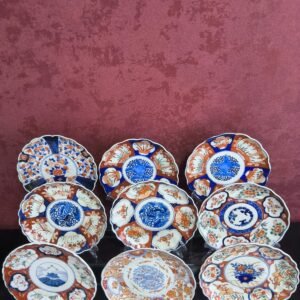 Coleção de Pratos Japoneses em Porcelana Imari