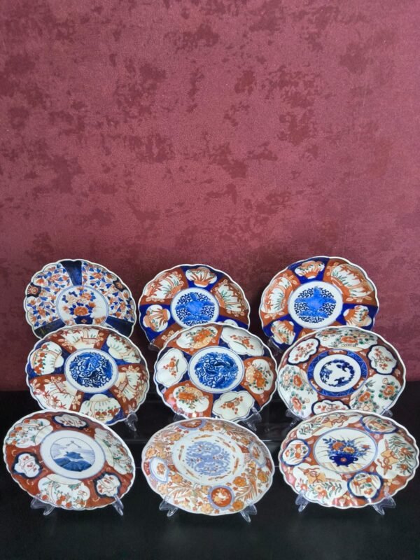 Coleção de Pratos Japoneses em Porcelana Imari