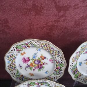 Conjunto de 9 Pratos Schumann Bavaria Chateau Dresden