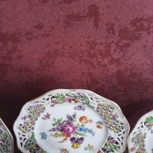 Conjunto de 9 Pratos Schumann Bavaria Chateau Dresden