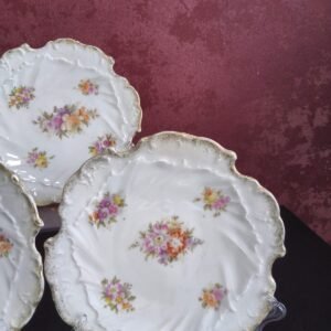Conjunto de 7 Pratos Europeus em Formato de Concha