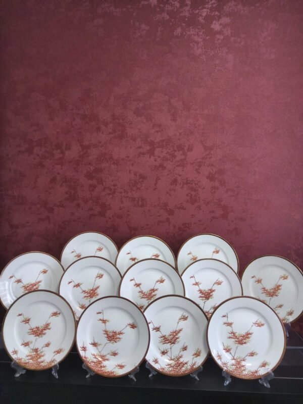 Conjunto de Pratos Japoneses em Porcelana Kutani