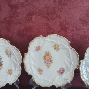 Conjunto de 7 Pratos Europeus em Formato de Concha