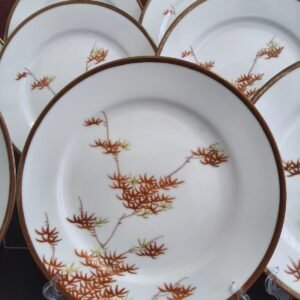 Conjunto de Pratos Japoneses em Porcelana Kutani